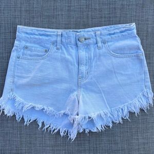 EUC Free People Frayed Jean Shorts Sz 27
